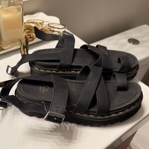 Dr. Martens Black Strappy Sandals